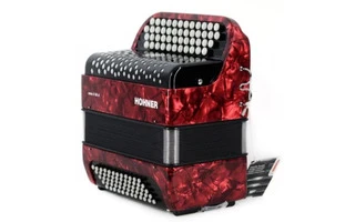 Hohner NOVA II 60 A, RED, C-STEPPED