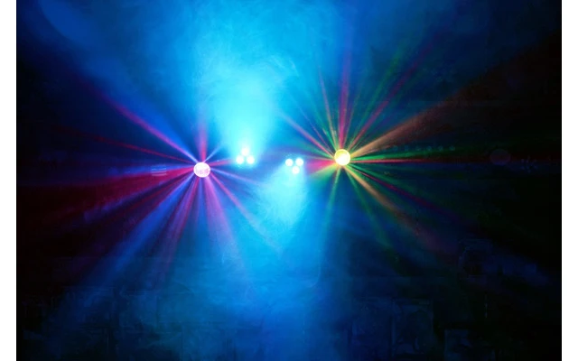 Max Partybar Barra con 2 Focos PAR 3 leds 4-en-1 RGBW + 2 Jellymoon