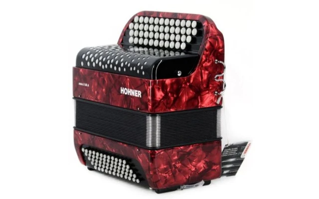 Hohner NOVA II 60 A, RED, C-STEPPED