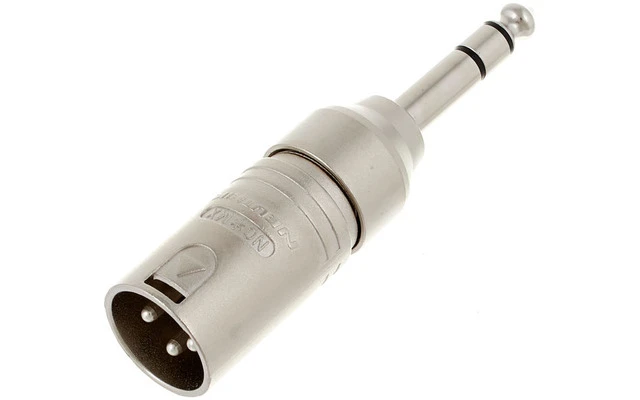 Neutrik NA3MP - Adaptador XLR Macho de 3 polos a Jack estéreo de 6.35mm