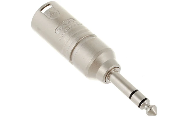 Neutrik NA3MP - Adaptador XLR Macho de 3 polos a Jack estéreo de 6.35mm