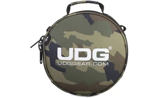 UDG Ultimate Digi HeadPhone Bag Camuflaje Negro , interior Naranja