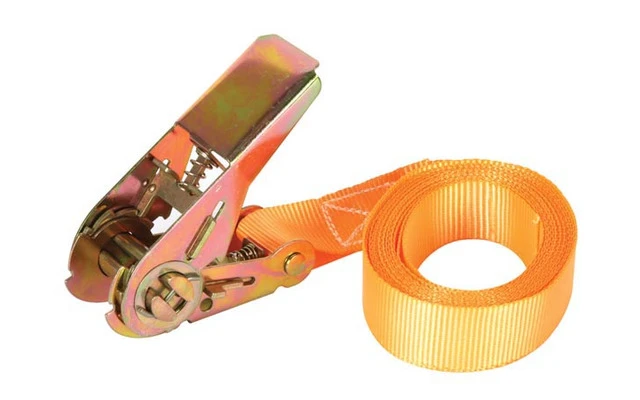 Cinta de amarre con trinquete - Máx 500 kg - 3.65 m x 25 mm