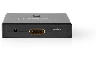 2 puertos - Conmutador DisplayPort Bidireccional - Negro