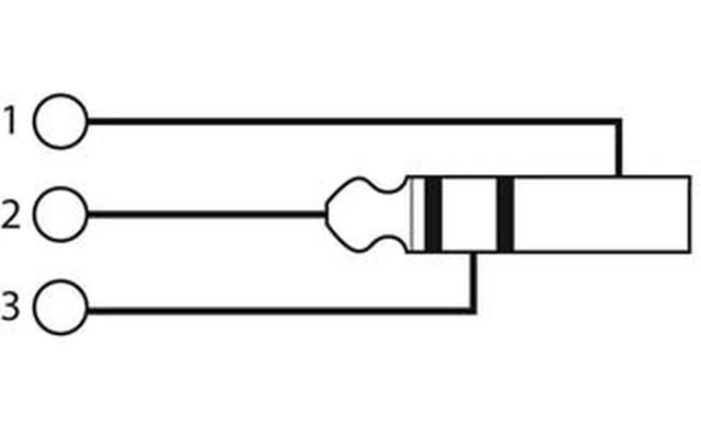 XLR macho 3 contactos a Jack macho estereo 6.35mm