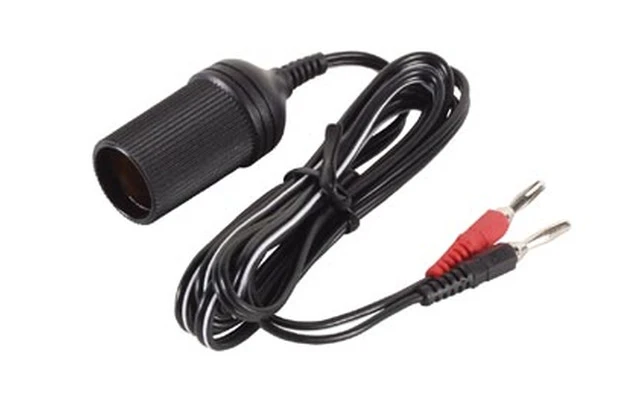 CABLE DE ALIMENTACIÓN CON CONECTOR MECHERO Y 2 BANANAS