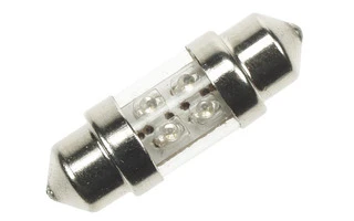 LMPARA LED DE COCHE 12V, 4 LEDs  BLANCOS (2 uds./blster)