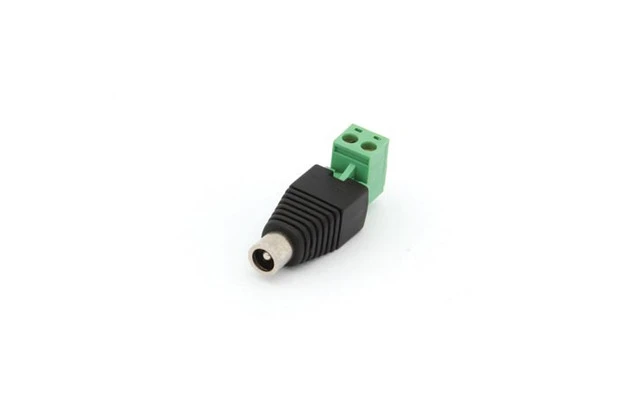 CONECTOR DC 5.5 x 2.5mm HEMBRA A CONEXIÓN POR TORNILLO (5 uds.)