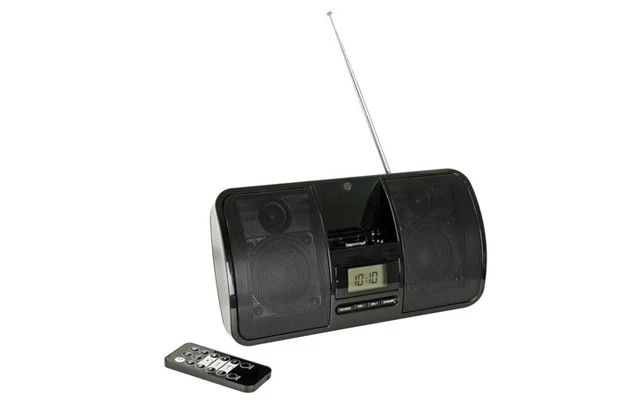 ALTAVOCES DOCK PARA IPHONE/IPOD CON RADIO FM, RELOJ & ALARMA
