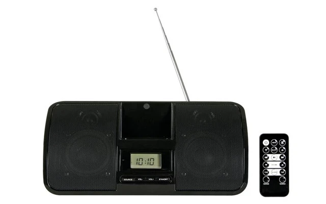 ALTAVOCES DOCK PARA IPHONE/IPOD CON RADIO FM, RELOJ & ALARMA