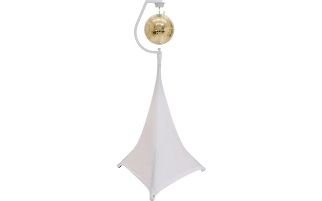 Eurolite Set Bola de espejos 50cm con soporte y funda para trípode blanco