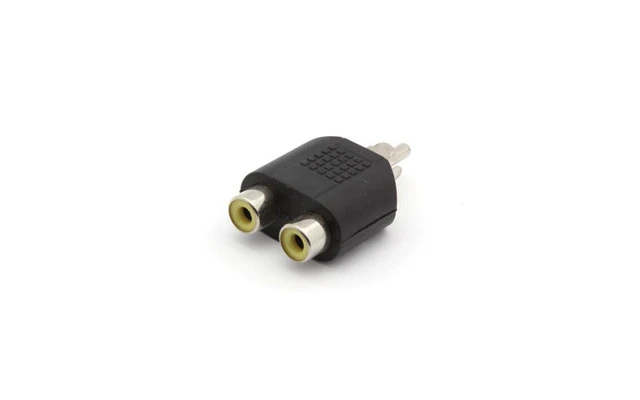 Doble conector RCA hembra a conector RCA macho