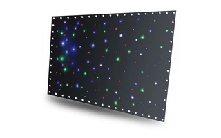 BeamZ Cortina LED 96 RGBW 3x2 metros + controlador + funda