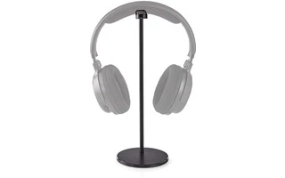 Soporte de Auriculares - Diseño de Aluminio - Cinta Antideslizante - 98 x 276 mm - Negro