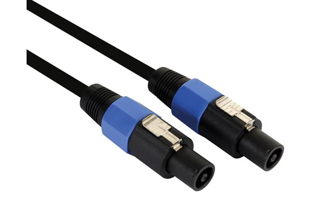 Cable de altavoz,2x2.5mm², conector macho de 2 polos a conector macho de 2 polos, azul (3m)