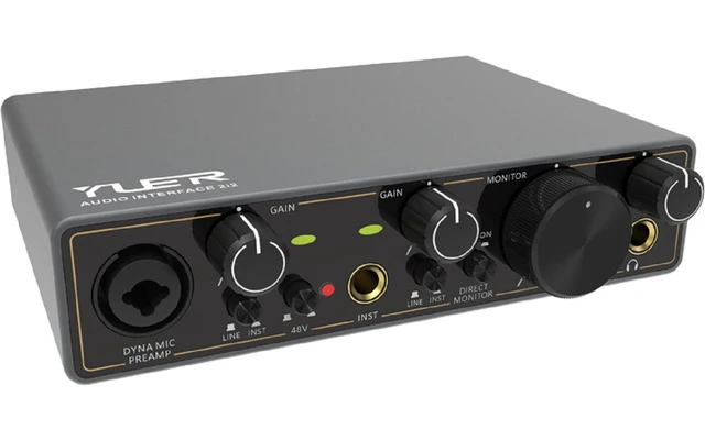 YUER Audio Interface 2i2