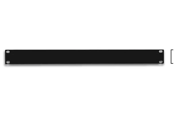 Panel frontal para Rack 19", 1U, espesor 1mm, negro