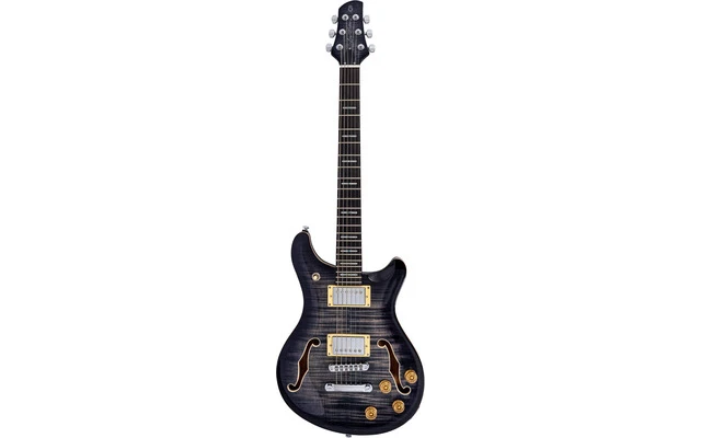 Sire Guitars Q7 Hollow Tbk Trans Black