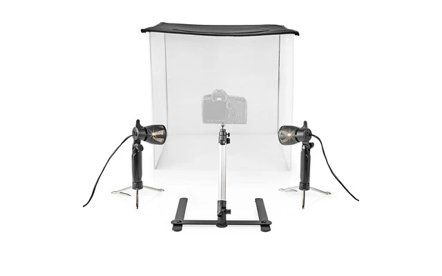 Kit de Estudio Fotográfico- 60 x 60 cm - 6500 K - Plegable - Nedis SKT012WT