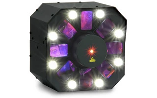 Efecto iluminación 3 en 1 Strobo + Storm + Láser