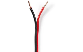 Cable de Altavoz - 2x 1,50 mm2 - 25,0 m - Brida - Negro / Rojo