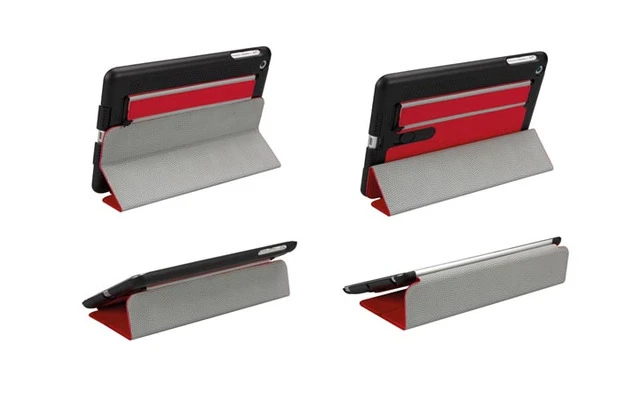 Funda con banda elástica para iPad mini en color rojo