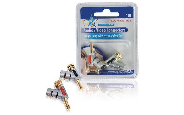 Conector banana con conexión jack HQ - HQ HQS-SCC019/B