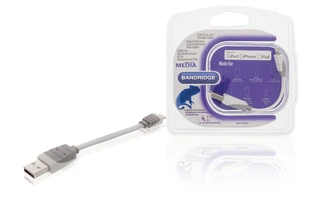 Cable USB de carga y sincronización USB A macho - macho Lightning de 8 pines de 0,10 m en color 