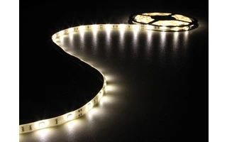 CINTA CON LEDs FLEXIBLE - COLOR BLANCO CÁLIDO - 150 LEDs - 5m - 12V
