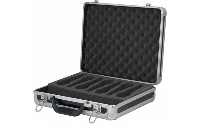 ShowGear Flightcase para 7 micrófonos