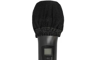200x Fundas desechables para micrófono de tela protección - Color Negro