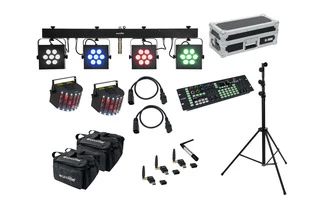 Eurolite Set LED KLS-3002 + Laser Derby Mobile Bundle