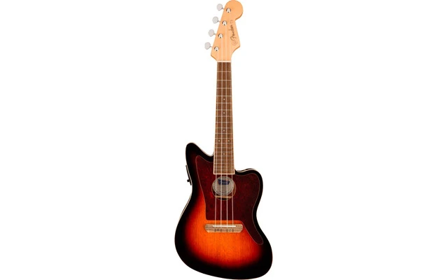 Fender Fullerton Jazzmaster Uke Wn Tortoiseshell Pickguard 3-COLOR Sunburst