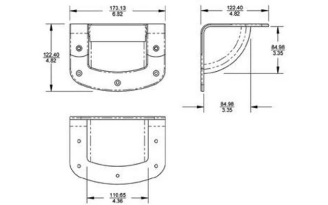 Adam Hall Hardware 34053 - Asa acero negro