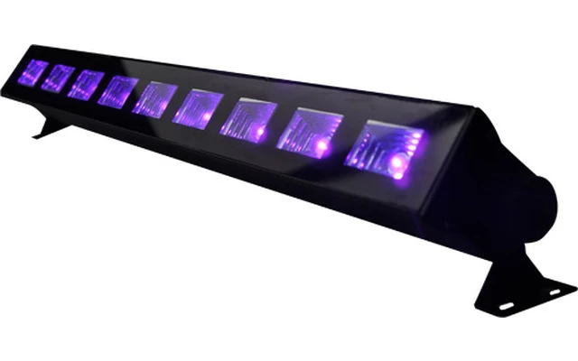 Ibiza Light Bar LED UV - Luz negra 9 x 3 W
