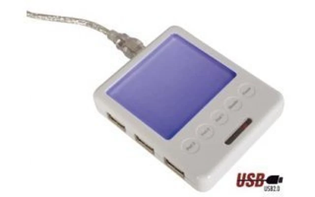 USB 2.0 HUB (3 puertos) + lector/editor multitarjeta, 21 tipos d