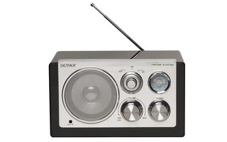 TR-61BLACK - RADIO PORTÁTIL - DISEÑO RETRO - COLOR NEGRO