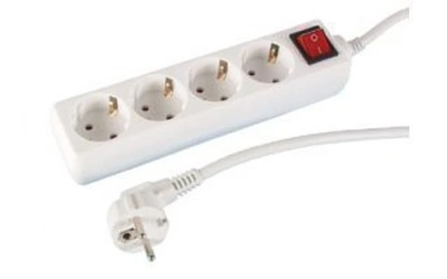 Base múltiple 4 tomas con interruptor Velleman - NETBS4S