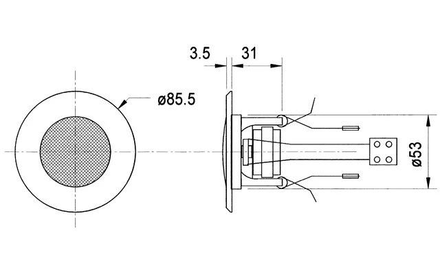 Altavoz de techo 5 cm (2