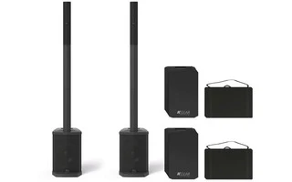 K-Gear GP8 - Pareja - Columna digital activa con subwoofer de 8" y fundas de transporte