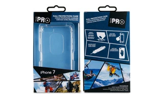 Funda TPU Transparente Shockproof con enganche para colgante iPhone 7 muvit pro
