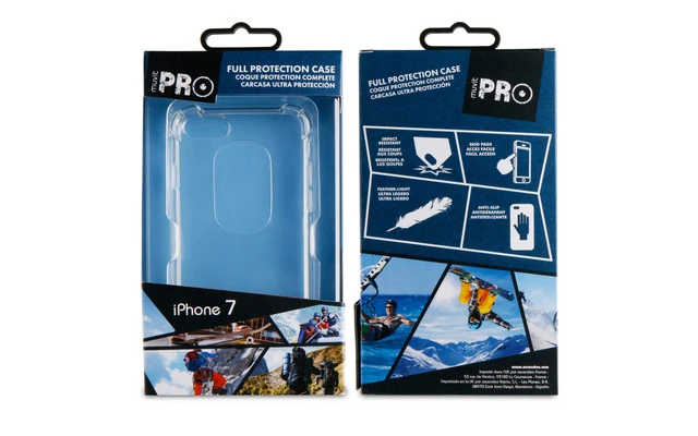Funda TPU Transparente Shockproof con enganche para colgante iPhone 7 muvit pro