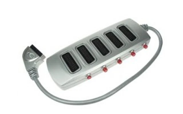 Separador Con Conexiones SCART - Macho a 5 x Hembra Con Interrup