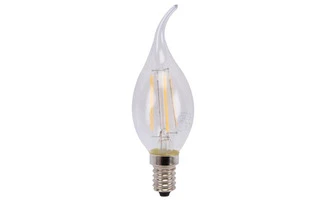 BOMBILLA LED CON FILAMENTOS LED - VELA - 5 W - E14 - COLOR BLANCO CÁLIDO