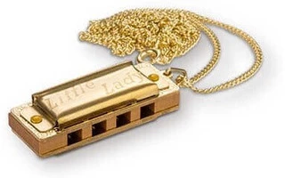 Hohner Little Lady, Gold Plated With Necklace