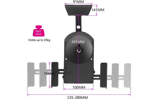 Imagenes de Soporte de pared universal para altavoces / monitores