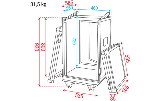 DAP Audio Combi Case 16U