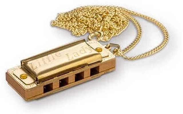 Hohner Little Lady, Gold Plated With Necklace