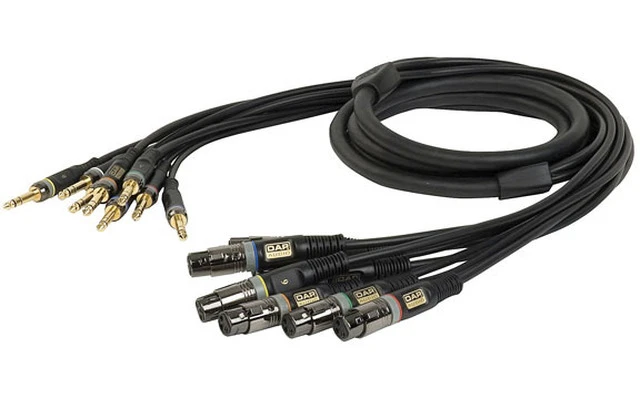 DAP Audio XGL33 - XLR/F > Jack stereo, 8-vias 6 m 