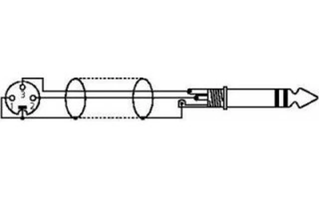 Cable OFC - XLR -> Jack 6,35 Macho - 2 Metros